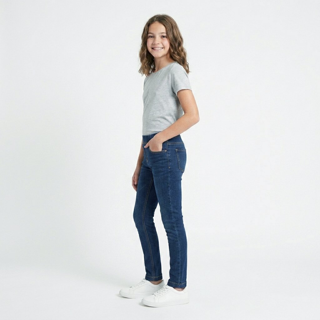 Baby Girls Jegging Denim Pant - Image 2