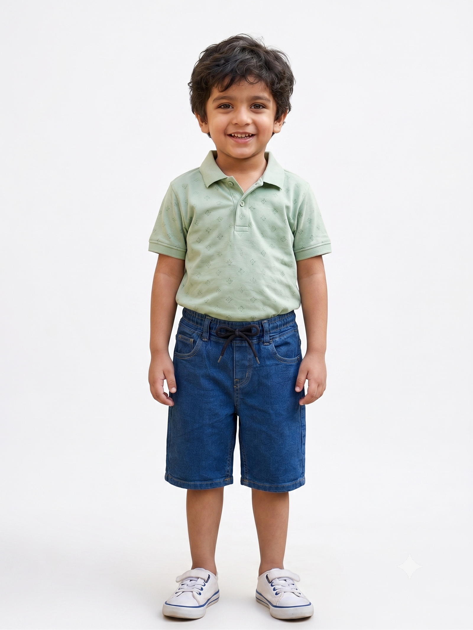 Blue Denim Shorts - Image 2