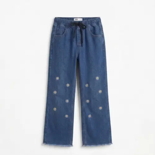 Girls Flapper Denim Pants