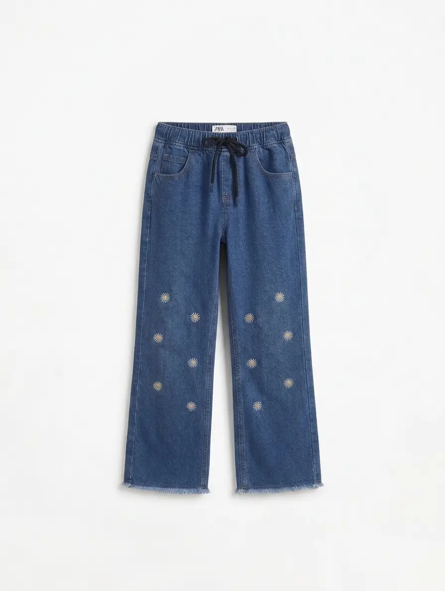 Girls Flapper Denim Pants