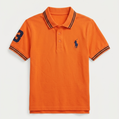 Kids Orange Polo Shirt