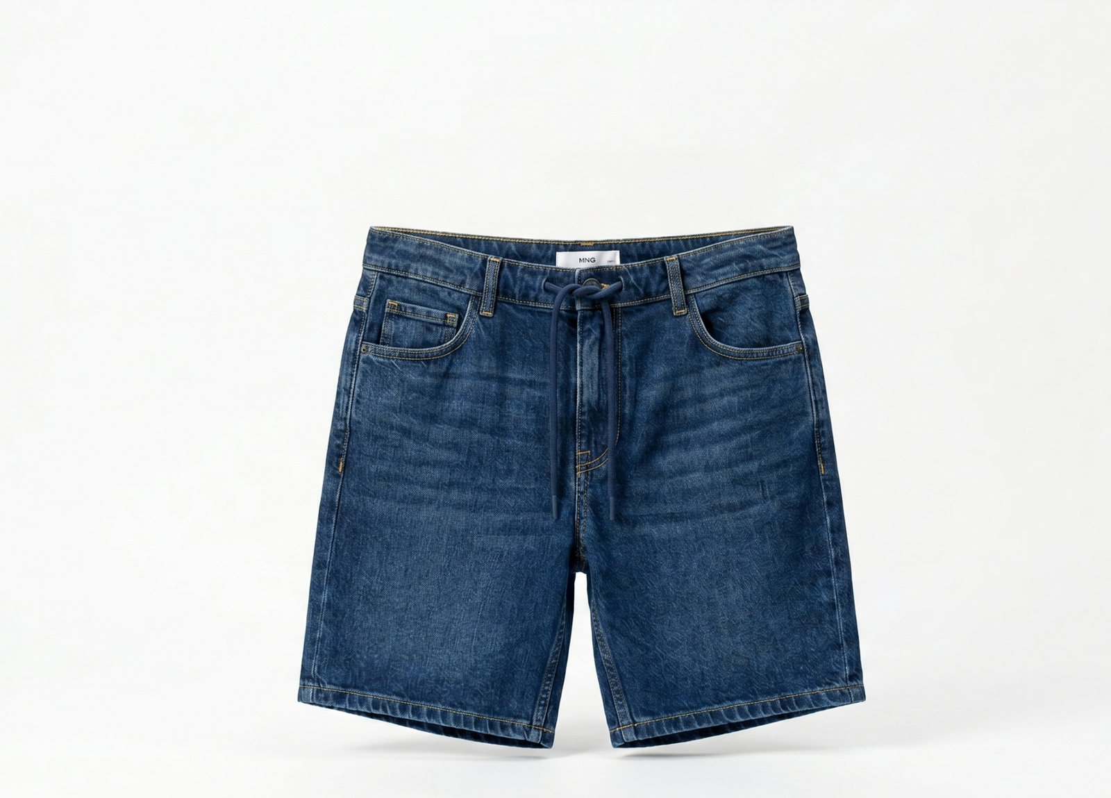 Dark Blue Denim Shorts