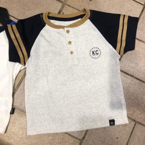 Boys Raglan Button T-Shirt