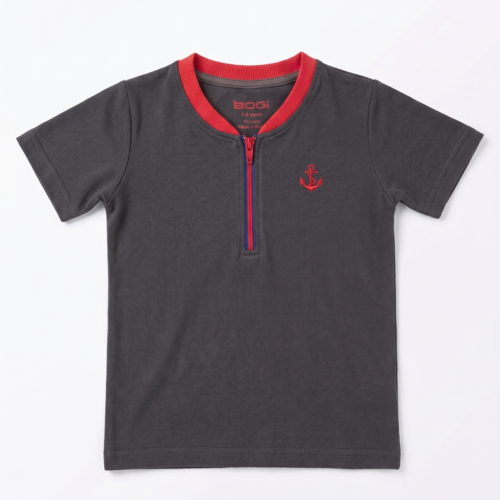 Boys Zip T-Shirt