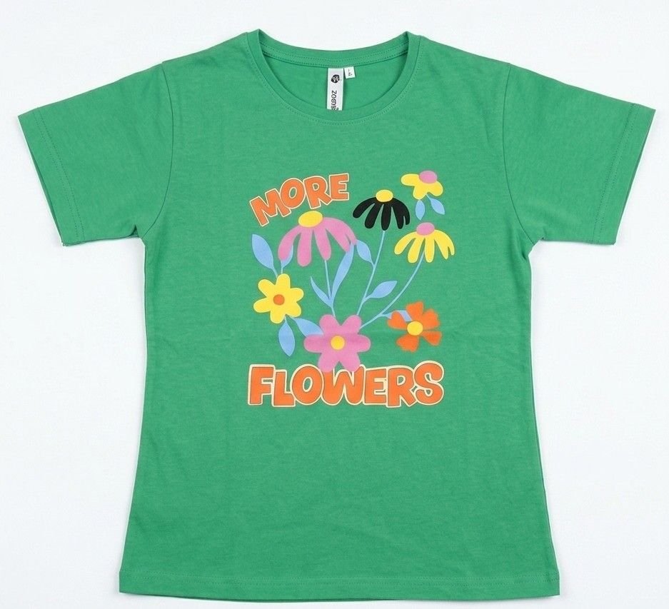 Green Print Kids T-Shirt