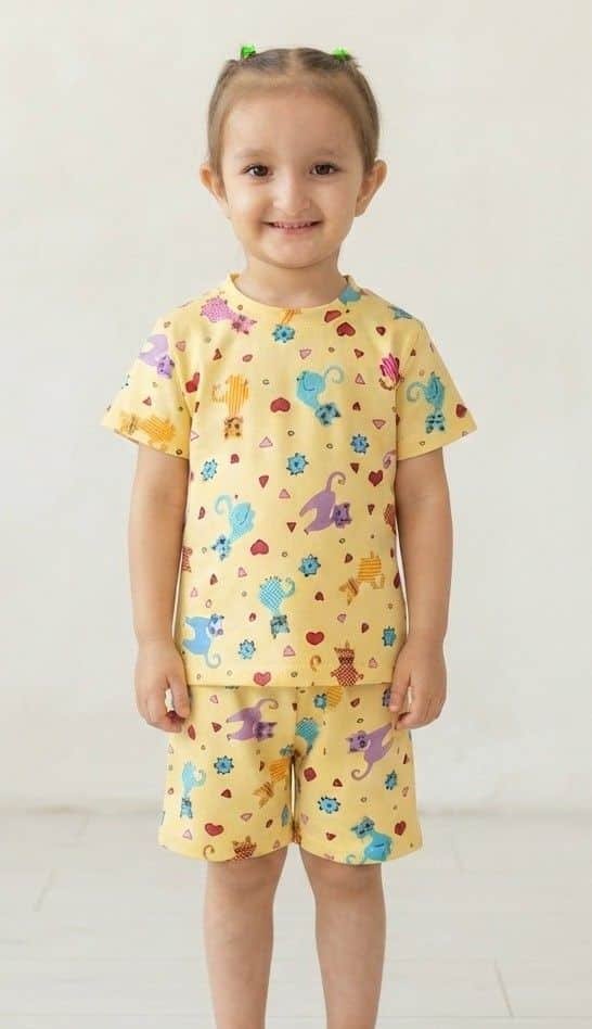 Lemon Printed Jersey Suit - Image 2