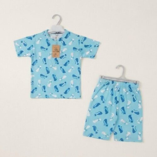 Ice Blue Jersey Suit