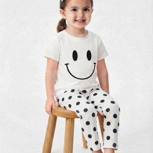 Kids White Night Suit